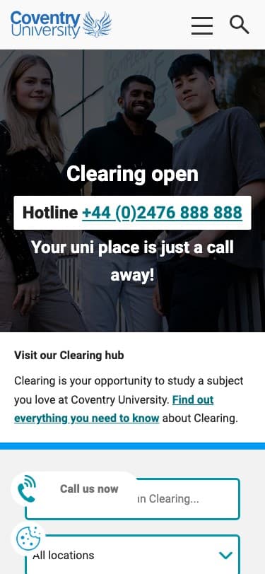 Coventry University - Mobile screenshot