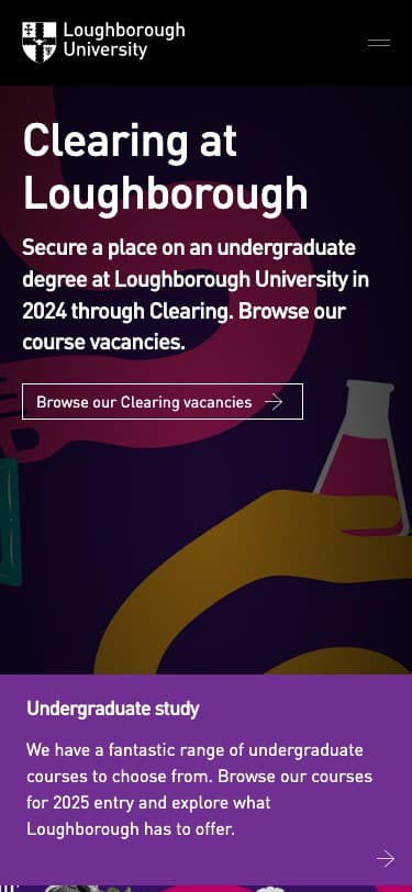 Loughborough University - Mobile screenshot